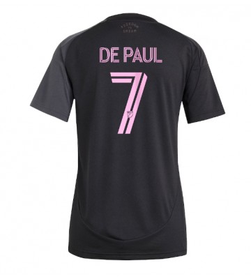 Inter Miami Rodrigo De Paul #7 Bortatröja Dam 2025-26 Kortärmad Inter Miami Rodrigo De Paul #7 Bortatröja Dam 2025-26 Kortärmad